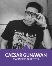 Caesar Gunawan sebagai managing director perusahaan MDGco