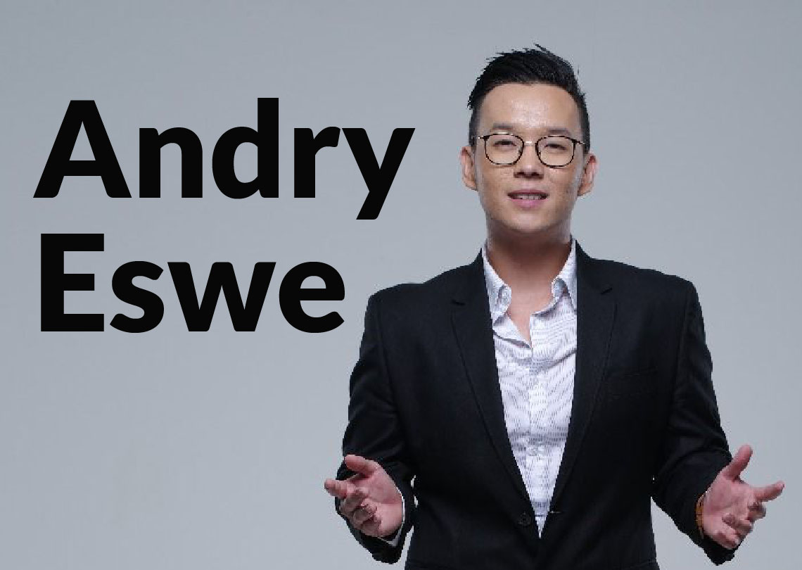 Andry Eswe is an MC/Host who can perform at various events such as corporate events and the like.