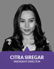 Citra Siregar sebagai president director perusahaan MDGco