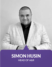 Simon Husin sebagain Head of A&R perusahaan